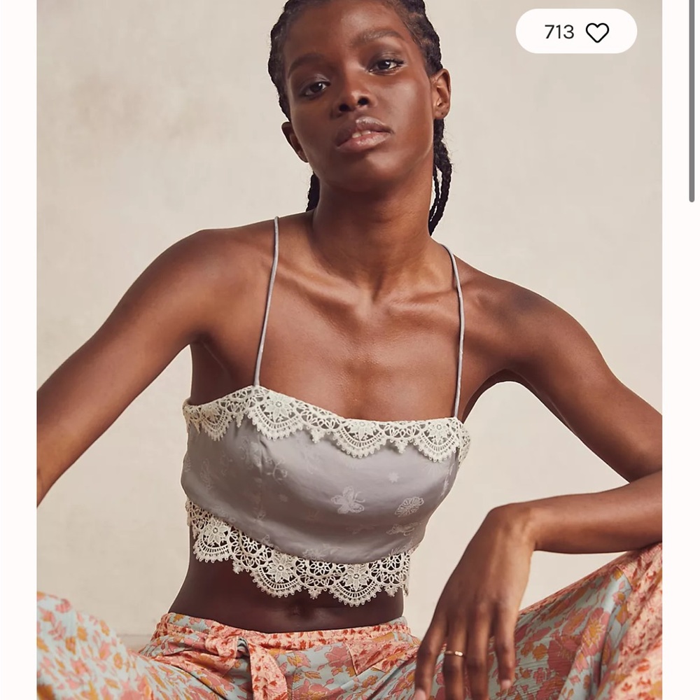 NWOT Free People What's Good Crop Top